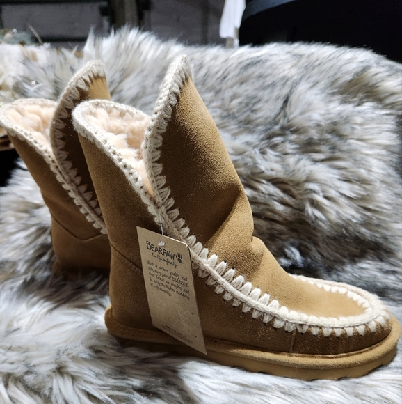 BearPaw Women's Iced Coffee, Star Suede Winter Boots Size 7 NeverWet Technology - Picture 7 of 11